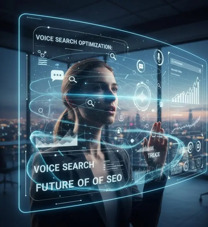 Voice search optimization by the best digital marketing strategist in Kannur improving SEO, mobile searchability, content accuracy, user experience, and brand visibility